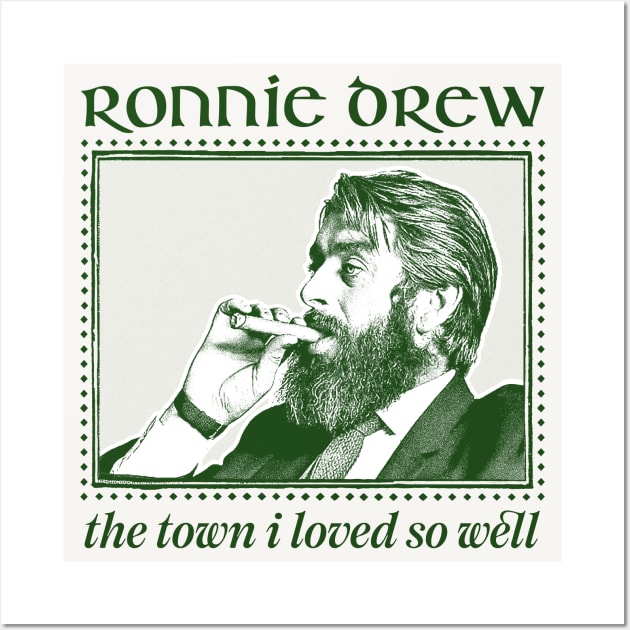 Ronnie Drew /// Vintage Style Fan Design Wall Art by DankFutura